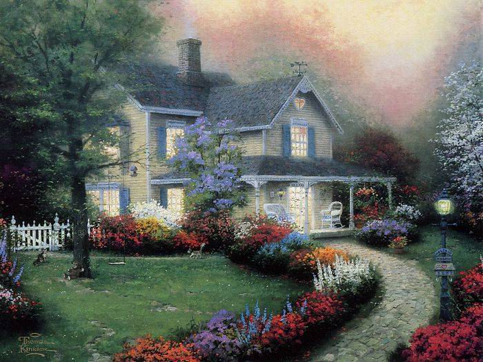 (image for) Thomas Kinkade paintings, NO.35 reproduction canvas paintings - Click Image to Close
